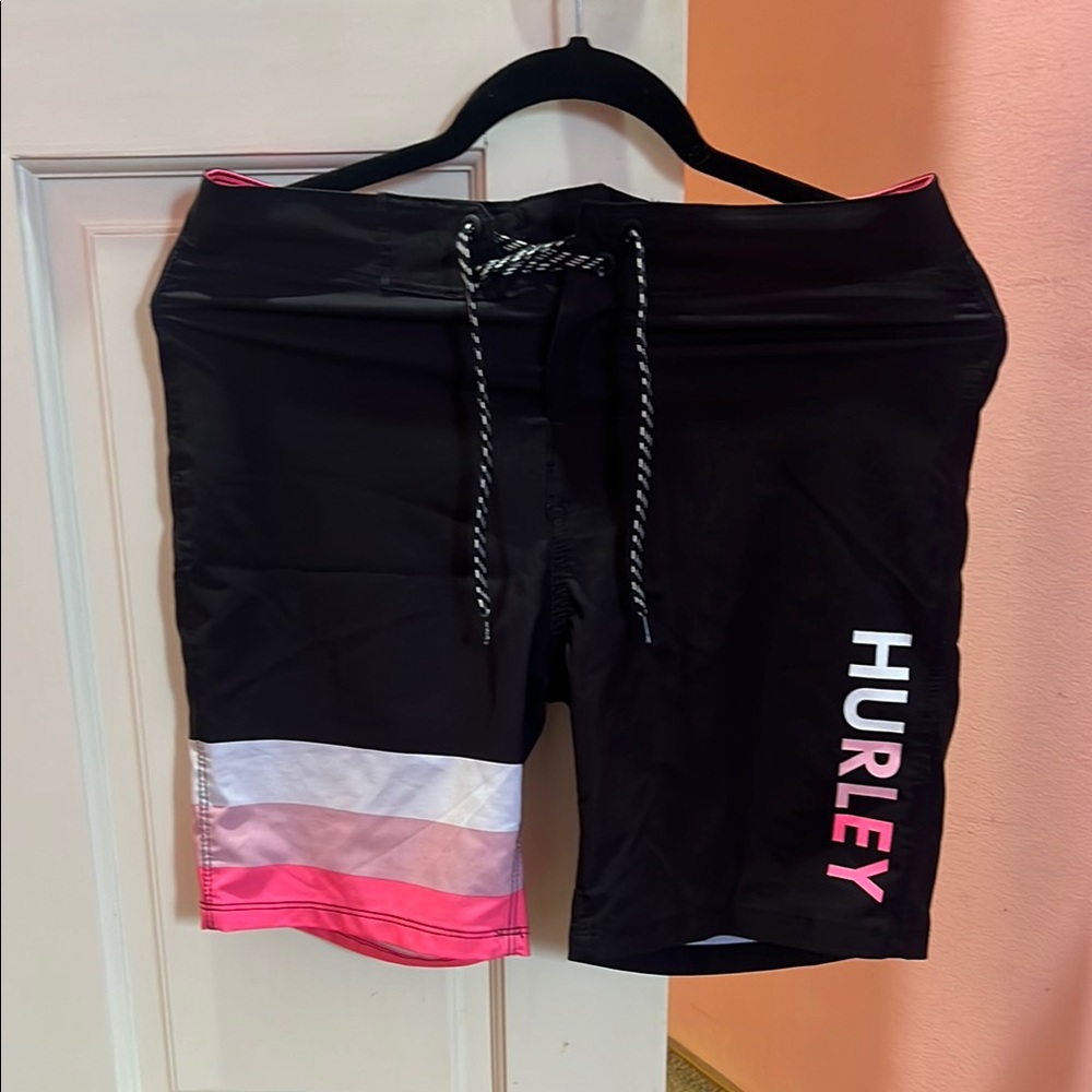 Hurley Black and Pink Board Shorts